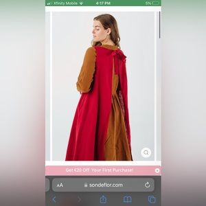 NEW Son de flor Cobbler Apron One Size 36” length